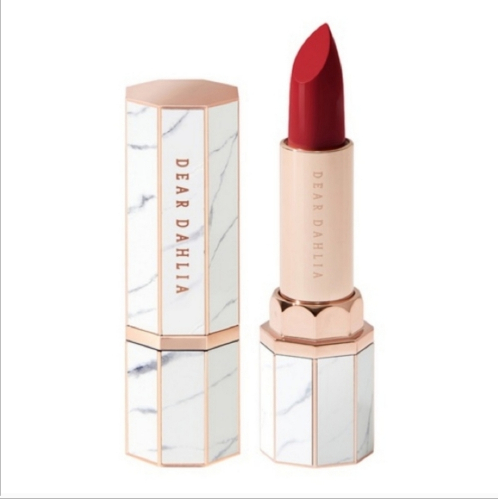NWT Dear Dahlia Lip Paradise Ruby Satin